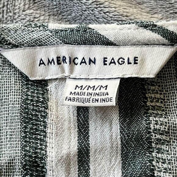 Boho Striped Crop Top Women’s Ring Front V-Neck Y2K Cottagecore Festival Blouse - Picture 10 of 12